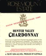 Rosemount_Hunter Valley_chardonnay_show res 1986